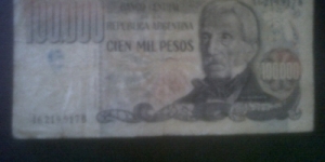 CIEN MIL PESOS. 100,000 ARS Banknote