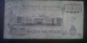 Banknote from Argentina