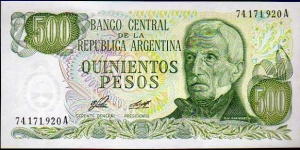 500 Pesos__pk# 303 a A__series A Banknote