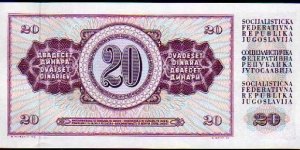 Banknote from Yugoslavia