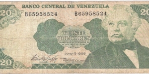 20 Bolivares Banknote