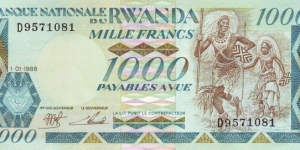  1000 Francs Banknote