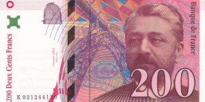 France P159a (200 francs 1996) Banknote