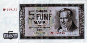 5 GDR Mark Banknote