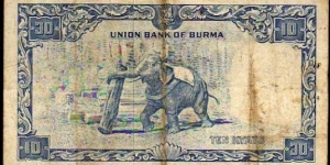 Banknote from Myanmar