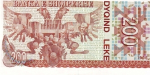 Banknote from Albania