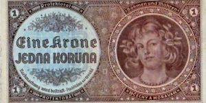 1 Korun (Protectorate of Bohemia and Moravia) Banknote