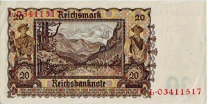 Banknote from Germany