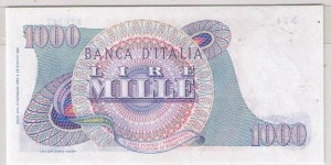 Banknote from Italy