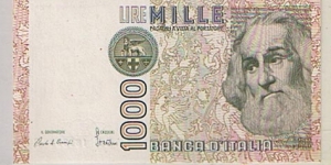 1000lire Banknote