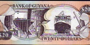 Banknote from Guyana