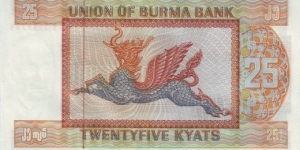 Banknote from Myanmar