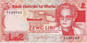  2 Lira Banknote