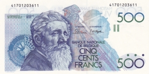 Belgium P143 (500 francs ND 1982-98) Banknote