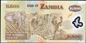 Banknote from Zambia