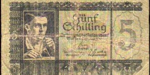 5 Shilling__pk# 121__Sign. (2)__04.09.1945 Banknote