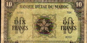 10 Francs__pk# 25__01.03.1944 Banknote