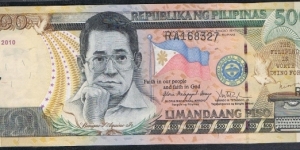 500 Pesos Philippine banknote Error
Misaligned Serial Banknote