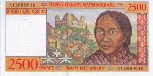  2500 Ariary Banknote