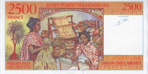 Banknote from Madagascar