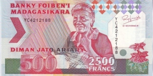  500 Ariary Banknote