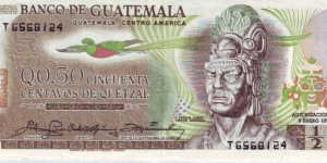  1/2 Quetzal Banknote