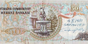 Banknote from Turkey