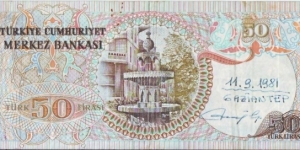 Banknote from Turkey