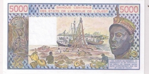 Banknote from Central African Republic