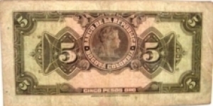 Banknote from Colombia