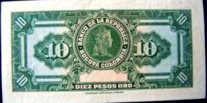 Banknote from Colombia