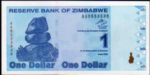1 Dollar__
pk# 92 Banknote