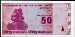 50 Dollars__
pk# 96 Banknote