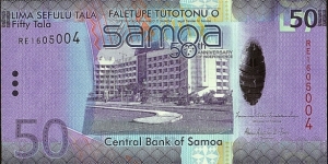 Western Samoa N.D. (2012) 50 Tala.

50 Years of Independence. Banknote
