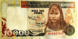 10.000 pesos P437 1993 Banknote