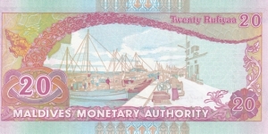 Banknote from Maldives