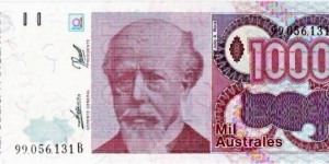 1000 Australes Banknote