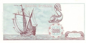 Banknote from Italy