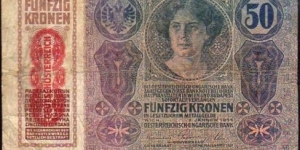 50 Kronen__
pk# 54 a__
02.01.1914 (1919)__
Revalidation: 	
overprint 