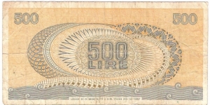 Banknote from Italy