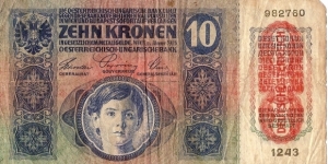 Banknote from Austria