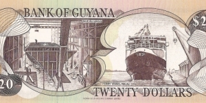 Banknote from Guyana