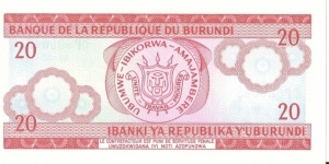 Banknote from Burundi