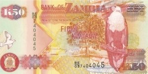 Banknote from Zambia