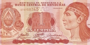 Banknote from Honduras