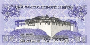 Banknote from Bhutan