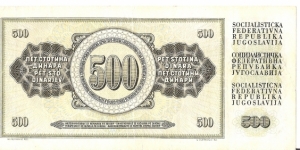 Banknote from Yugoslavia