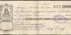 *Kingdom*__
Lire 200__
pk# NL__
Debt Securities (Promissory Note-B.P.L)__
23.12.1898__
Arezzo__
stamp 