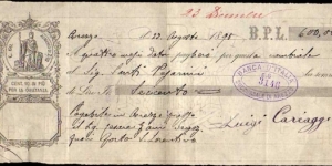 *Kingdom*__
Lire 600__
pk# NL__
Debt Securities (Promissory Note-B.P.L)__
23.08.1898__
Arezzo__s
tamp 