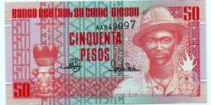 50 Pesos from Guinea Bissau Banknote